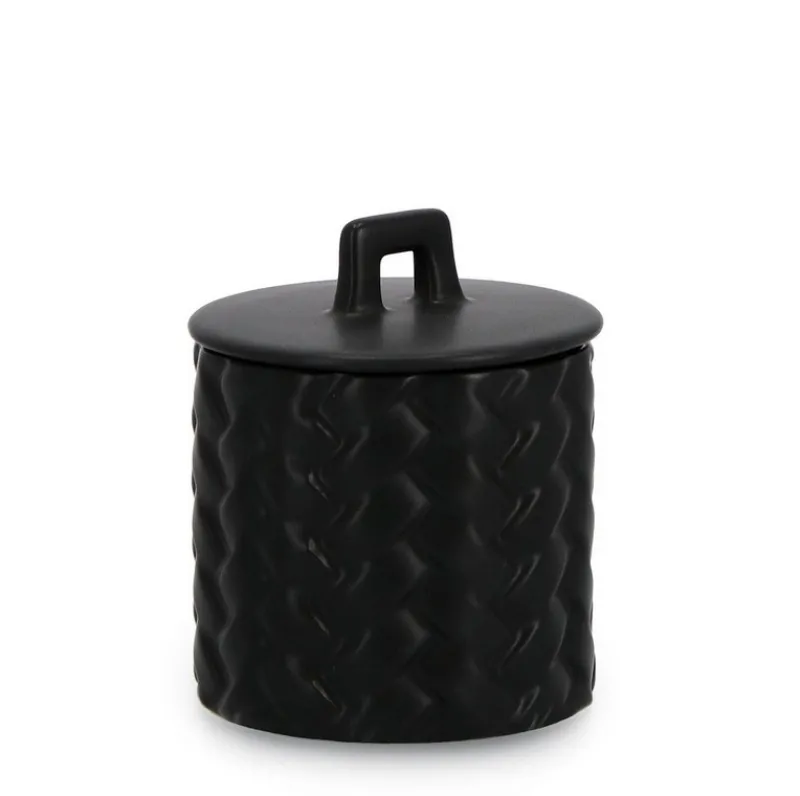 Sale Bizzotto CANDELA C-COPERCHIO TWINE NERO Ø9,5