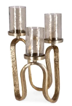 Sale Bizzotto CANDELABRO SAGAR 3FUOCHI ORO H29