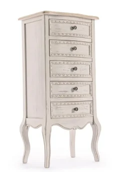 Discount Bizzotto CASSETTIERA IN LEGNO 5 CASSETTI - CLARISSE