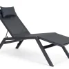 Hot Bizzotto CHAISE LONGUE IN ALLUMINIO ANTRACITE JX55 - KRION