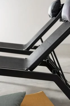 Hot Bizzotto CHAISE LONGUE IN ALLUMINIO ANTRACITE JX55 - KRION