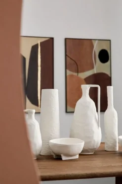 Bizzotto CIOTOLA DECORATIVA HISAR BIANCO H10