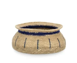 Online Bizzotto CIOTOLA DECORATIVA NINH NATURALE BLU D17