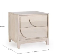 Clearance Bizzotto COMODINO IN LEGNO - ARCHITA