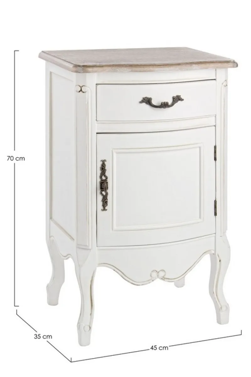 Hot Bizzotto COMODINO IN LEGNO - JUSTINE