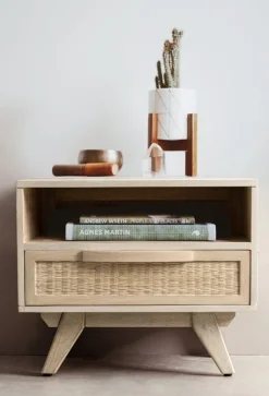 Discount Bizzotto COMODINO IN LEGNO - SAHANA