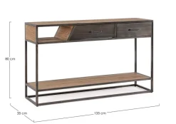 Discount Bizzotto CONSOLLE IN LEGNO - JANAK