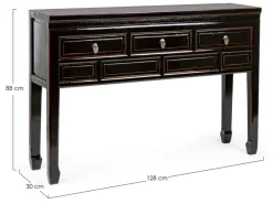 Outlet Bizzotto CONSOLLE IN LEGNO NERO - JINAN