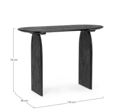 Online Bizzotto CONSOLLE IN LEGNO NERO - MONTERREY