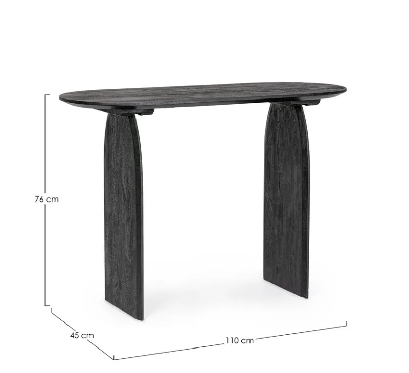 Online Bizzotto CONSOLLE IN LEGNO NERO - MONTERREY