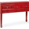 Discount Bizzotto CONSOLLE IN LEGNO ROSSO - JINAN