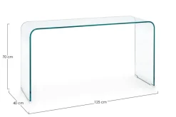 Outlet Bizzotto CONSOLLE IN VETRO 125X40 - IRIDE