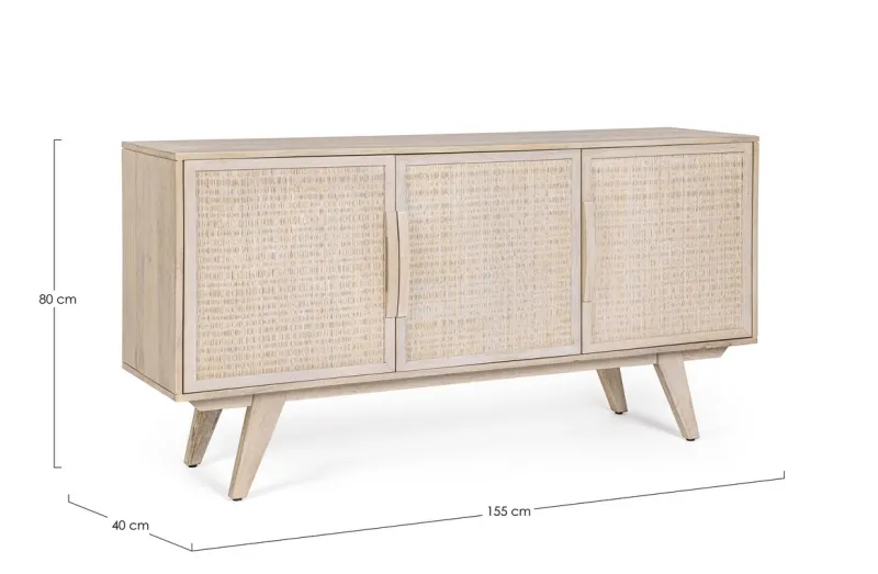 Bizzotto CREDENZA 3 ANTE IN LEGNO - SAHANA