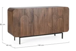 Online Bizzotto CREDENZA 3 ANTE IN LEGNO - ORISSA