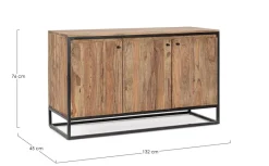 Hot Bizzotto CREDENZA 3 ANTE IN LEGNO SHEESHAM - NARTAN