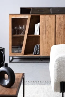 New Bizzotto CREDENZA ALTA IN LEGNO - JANAK