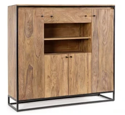 Online Bizzotto CREDENZA ALTA IN LEGNO SHEESHAM - NARTAN