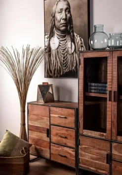 Bizzotto CREDENZA IN LEGNO 1 ANTA - ELMER