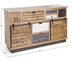 Outlet Bizzotto CREDENZA IN LEGNO 2 ANTE - TUDOR