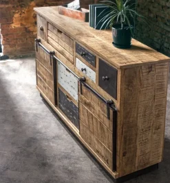Outlet Bizzotto CREDENZA IN LEGNO 2 ANTE - TUDOR