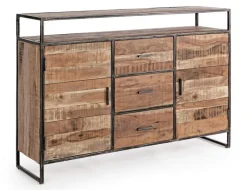 Clearance Bizzotto CREDENZA IN LEGNO 2 ANTE - ELMER
