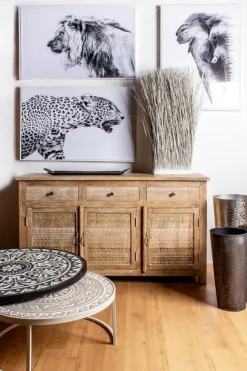 Clearance Bizzotto CREDENZA IN LEGNO 3 ANTE - MAYRA