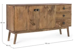 Discount Bizzotto CREDENZA IN LEGNO - SYLVESTER