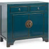 Clearance Bizzotto CREDENZA IN LEGNO BLU- JINAN