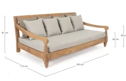 Bizzotto DAYBED C-C BALI NATURAL - FSC