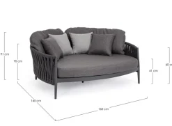 Hot Bizzotto DAYBED C-C JACINTA ANTRACITE WG21