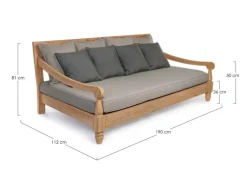 Hot Bizzotto DAYBED IN TEAK SFODERABILE - BALI FSC