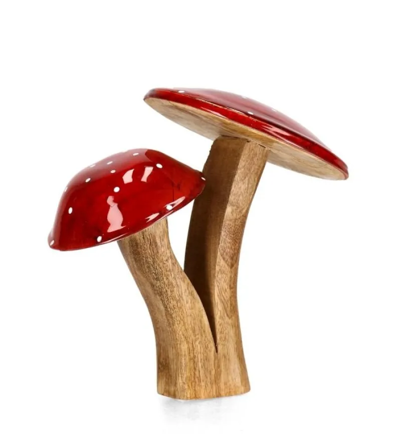 Sale Bizzotto DECOR FUNGO 2F JASPER STAND ROSSO-NAT