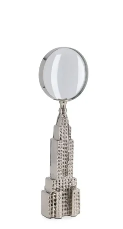 Bizzotto DECORAZIONE LENTE ADVENTURE ARGENTO H24