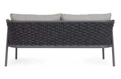 Sale Bizzotto DIVANO 2 POSTI ANTRACITE QS22/GRAPHITE - HARLOW