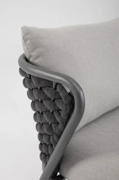 Sale Bizzotto DIVANO 2 POSTI ANTRACITE QS22/GRAPHITE - HARLOW