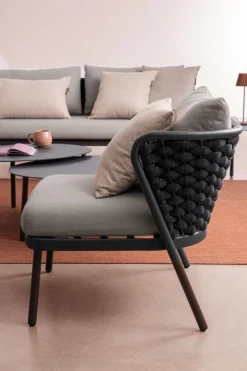 Sale Bizzotto DIVANO 2 POSTI ANTRACITE QS22/GRAPHITE - HARLOW