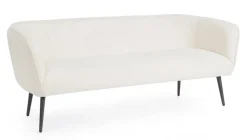 Hot Bizzotto DIVANO 3 POSTI EFFETTO BOUCLE' BIANCO - AVRIL