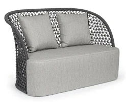 Clearance Bizzotto DIVANO CON CUSCINI ANTRACITE - CUYEN