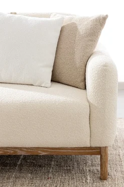 Discount Bizzotto DIVANO EFFETTO BOUCLE' NATURALE - DETROIT