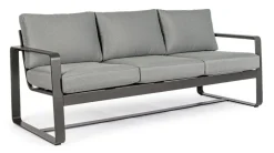 Clearance Bizzotto DIVANO IN ALLUMINIO ANTRACITE YK13 - MERRIGAN