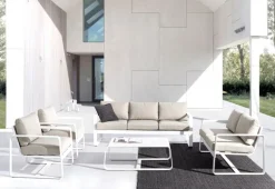 Bizzotto DIVANO IN ALLUMINIO BIANCO YK11 - MERRIGAN