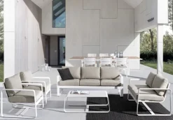 Bizzotto DIVANO IN ALLUMINIO BIANCO YK11 - MERRIGAN