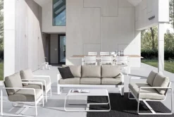 Online Bizzotto DIVANO IN ALLUMINIO BIANCO YK11 - MERRIGAN