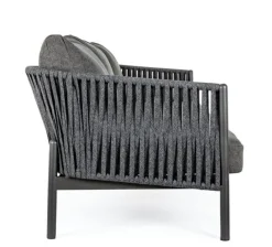 Discount Bizzotto DIVANO IN CORDA PER ESTERNO ANTRACITE WG21 - FLORENCIA