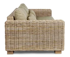 Online Bizzotto DIVANO IN FIBRE NATURALI 4 POSTI - LEANDRO