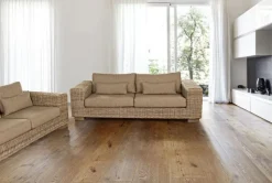 Online Bizzotto DIVANO IN FIBRE NATURALI 4 POSTI - LEANDRO