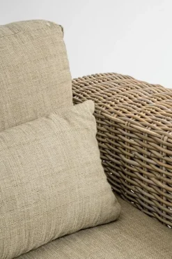 Clearance Bizzotto DIVANO IN FIBRE NATURALI 3 POSTI - LEANDRO