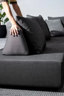 Online Bizzotto DIVANO IN TESSUTO PER ESTERNO ANTRACITE - PIPER