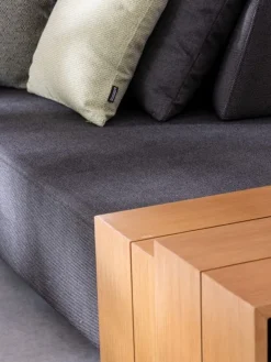 Online Bizzotto DIVANO IN TESSUTO PER ESTERNO ANTRACITE - PIPER