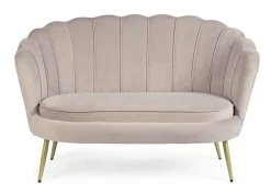 Outlet Bizzotto DIVANO IN VELLUTO GRIGIO CHIARO - GILIOLA